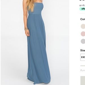 Show Me Your Mumu Lauren tie maxi bridesmaid dress